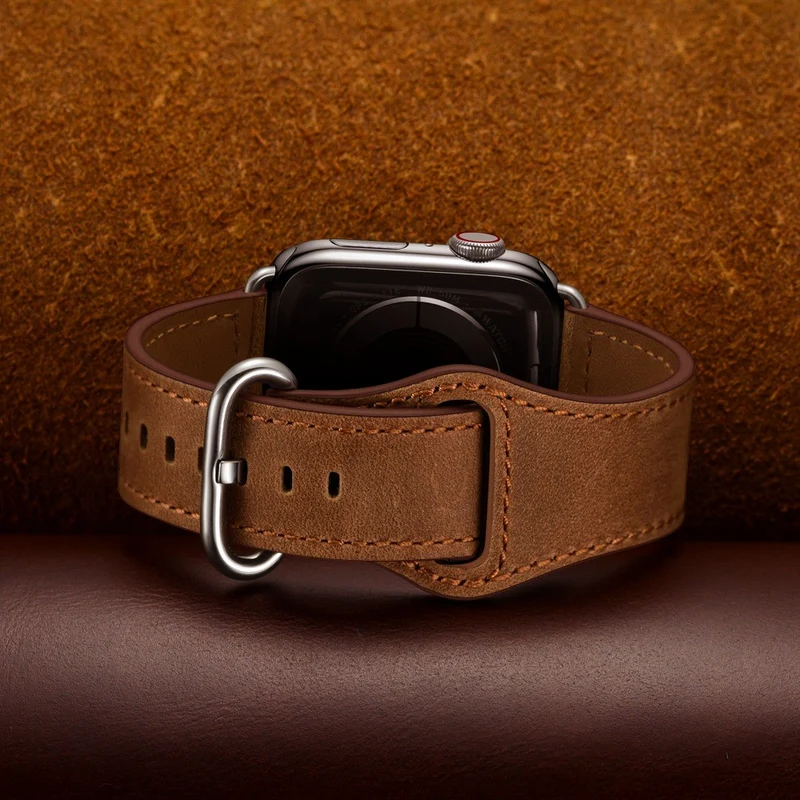 Fantastisch Apple Watch Series 7 41mm Echtes Leder armband