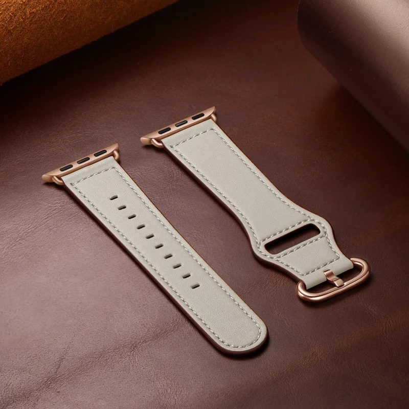 Fantastisch Apple Watch Series 7 41mm Echtes Leder armband