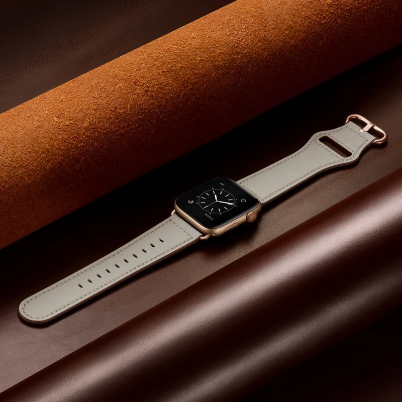 Fantastisch Apple Watch Series 7 41mm Echtes Leder armband
