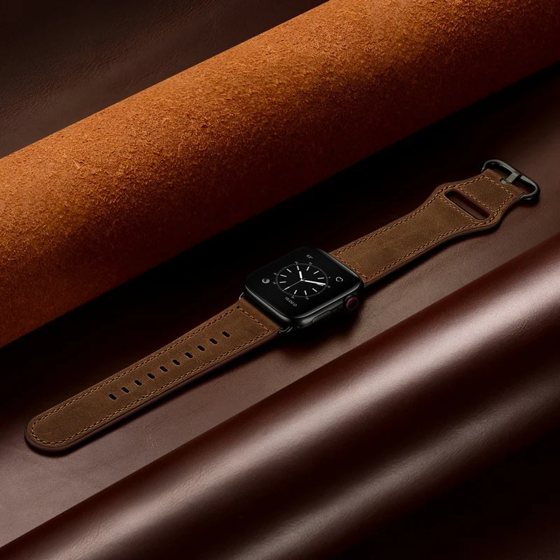 Fantastisch Apple Watch Series 7 41mm Echtes Leder armband