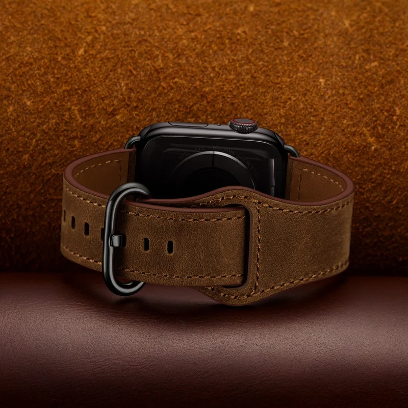Fantastisch Apple Watch Series 7 41mm Echtes Leder armband