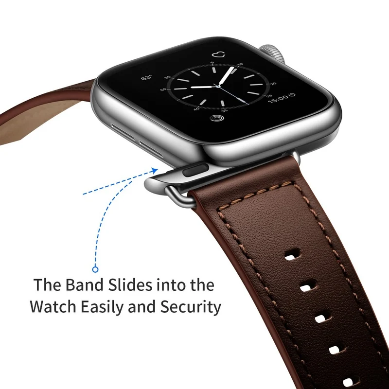 Fantastisch Apple Watch Series 7 41mm Echtes Leder armband