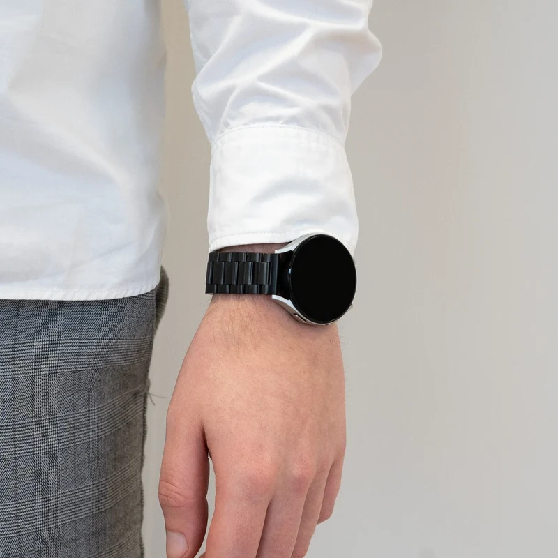 Bandz Oppo Watch S Stahlarmband 'Classic' (Schwarz)