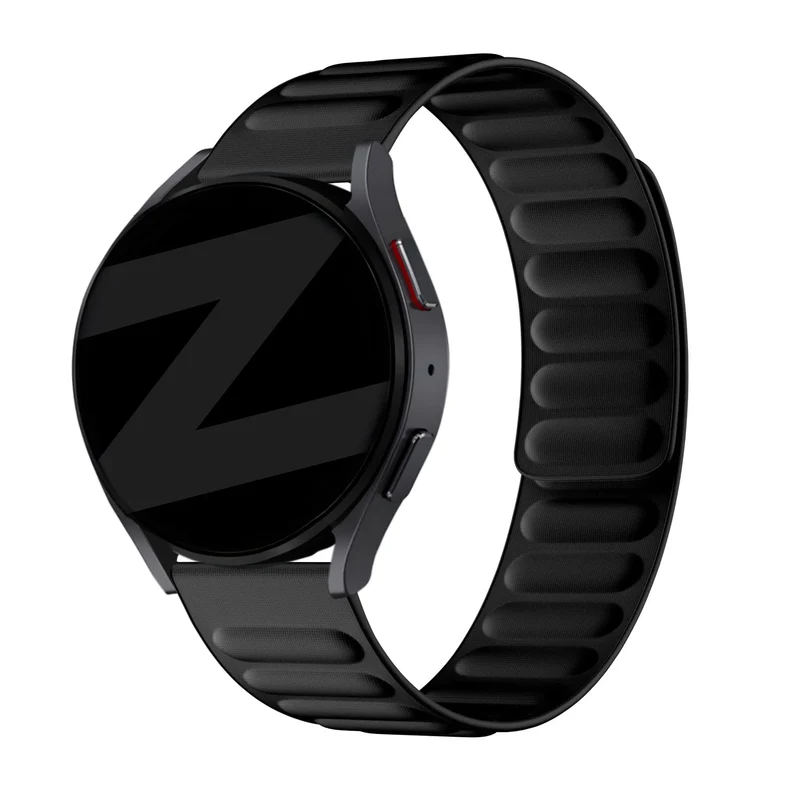 Bandz Oppo Watch S Magnetisches Feingewebtes Armband (Schwarz)