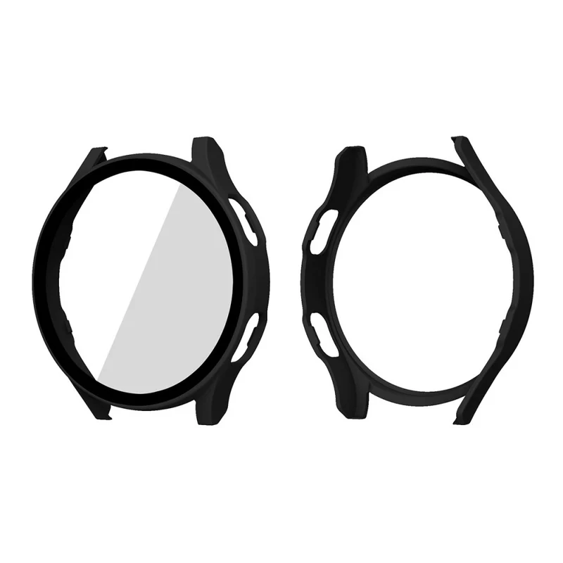 Schön Samsung Galaxy Watch 4 (44mm) Hülle mit Displayschutz in Plastik und Gehärtetes Glas