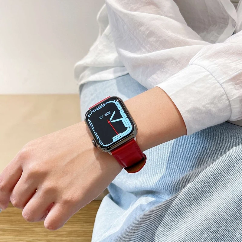 Absolut schön Universell Apple Echtes Leder armband