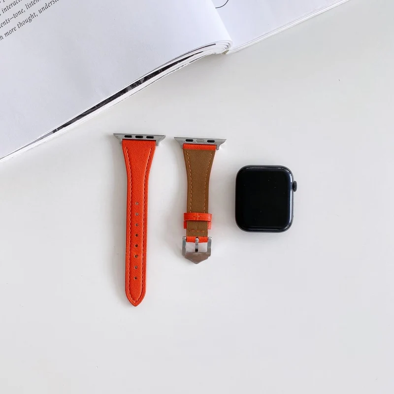 Sehr elegant Universell Apple Echtes Leder armband
