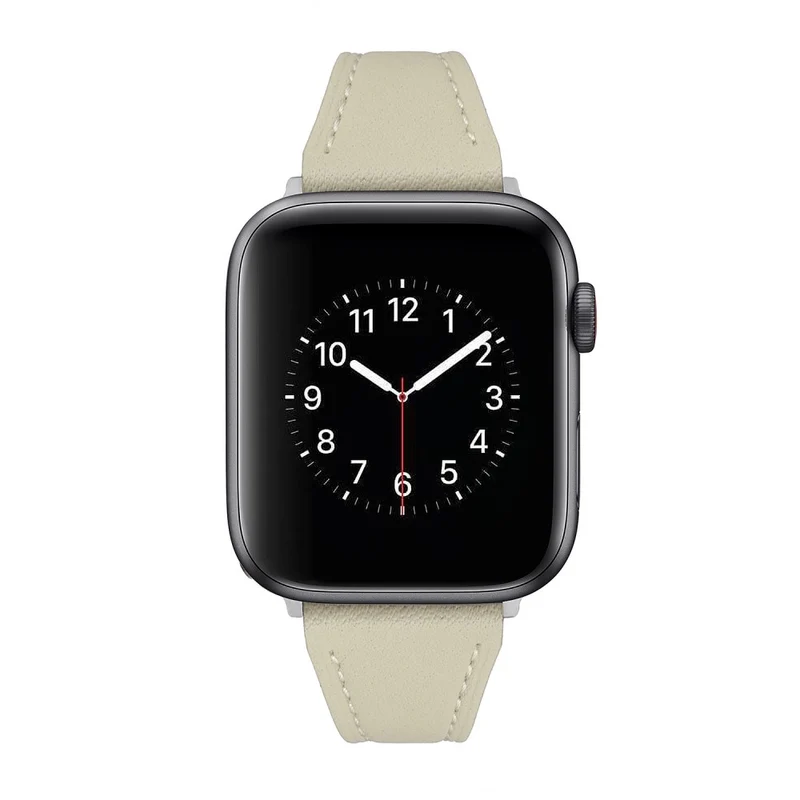 Sehr elegant Universell Apple Echtes Leder armband