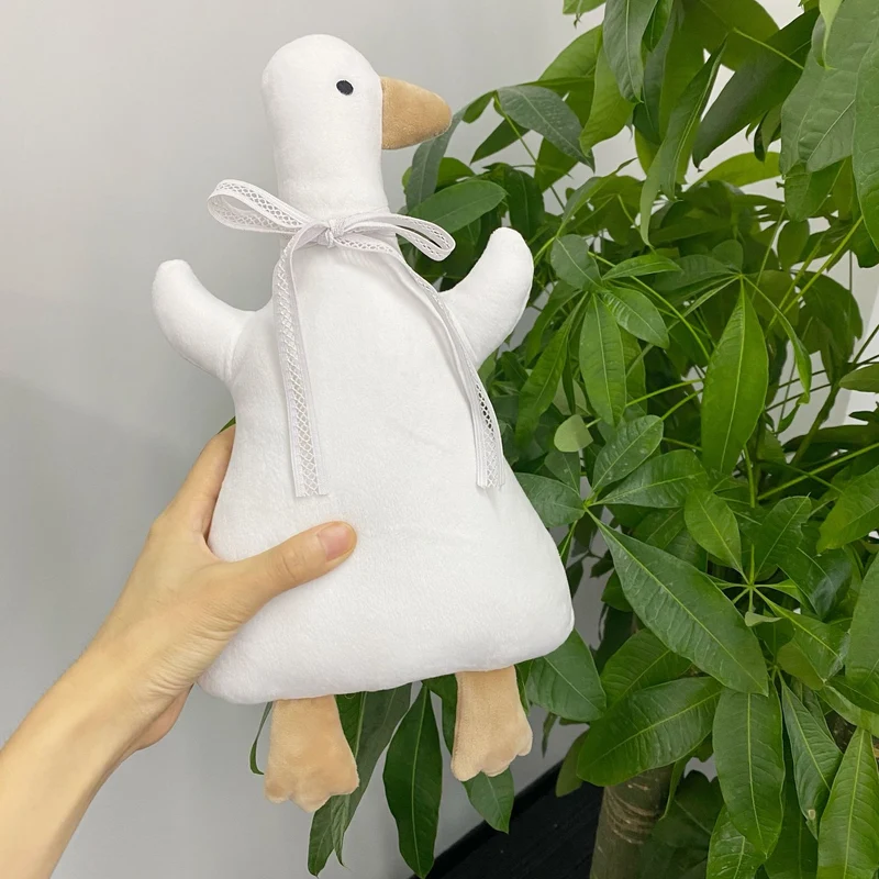 Handgefertigtes Langhals-Gans Plüsch Dekoratives Kinderzimmer Kissen