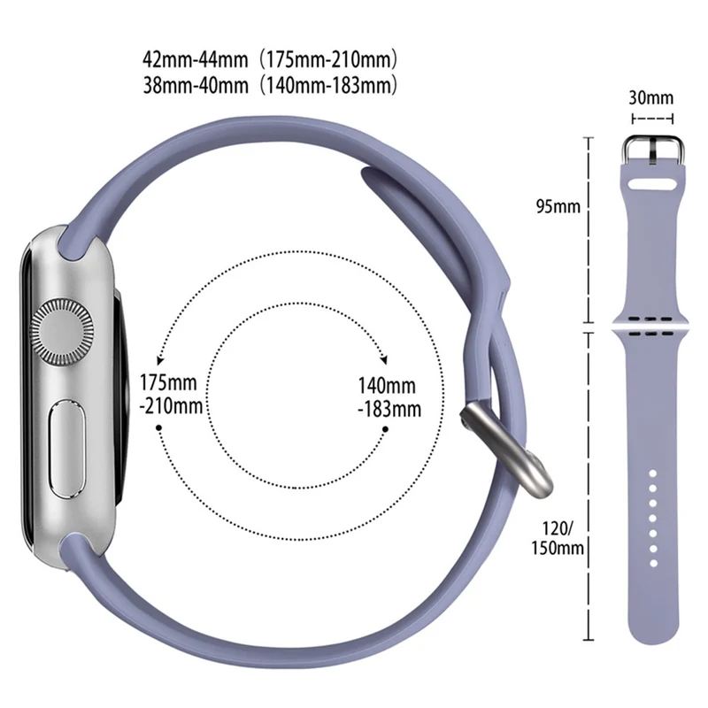 Mega elegant Universell Apple Silikon / TPU armband