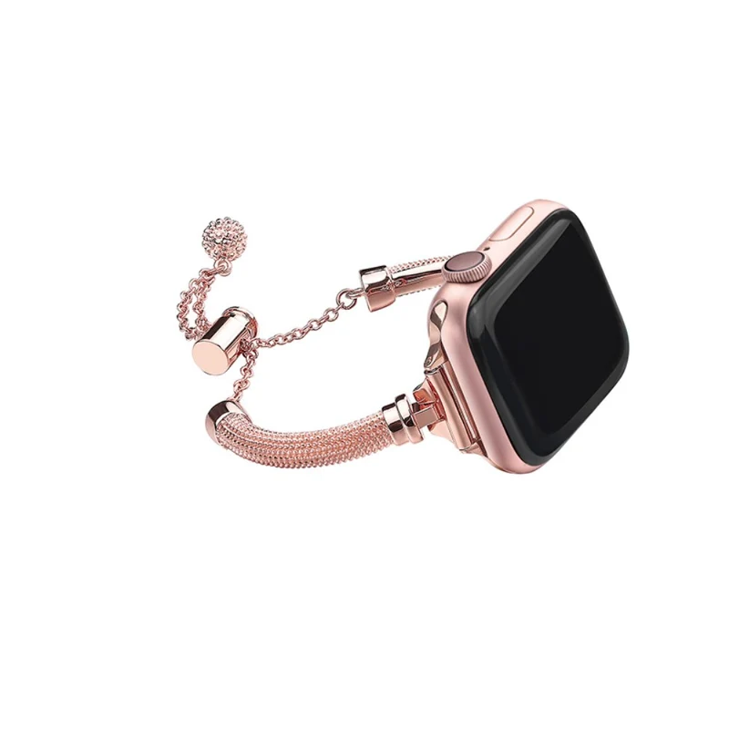 Schön Apple Watch Series 7 41mm Metall und Strass armband