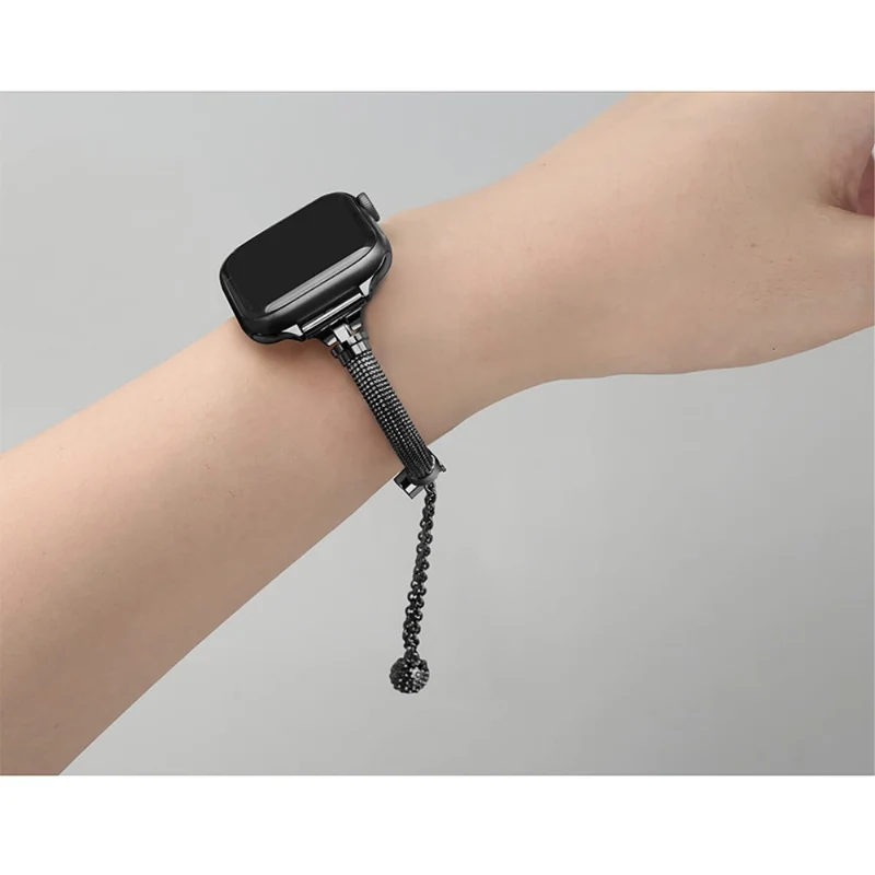 Schön Apple Watch Series 7 41mm Metall und Strass armband