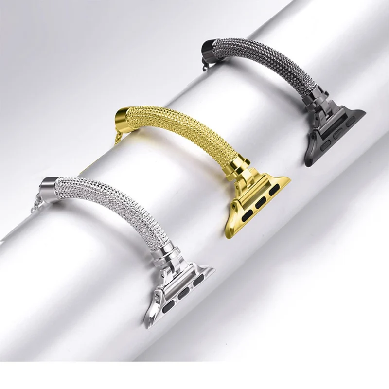 Schön Apple Watch Series 7 41mm Metall und Strass armband
