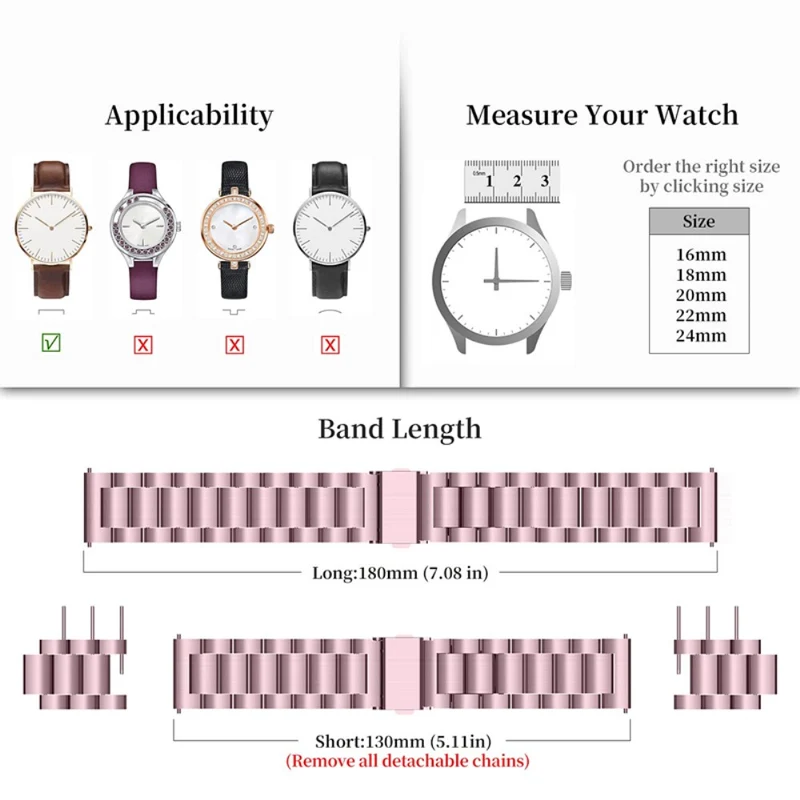 Zeitlos Universell Metall armband
