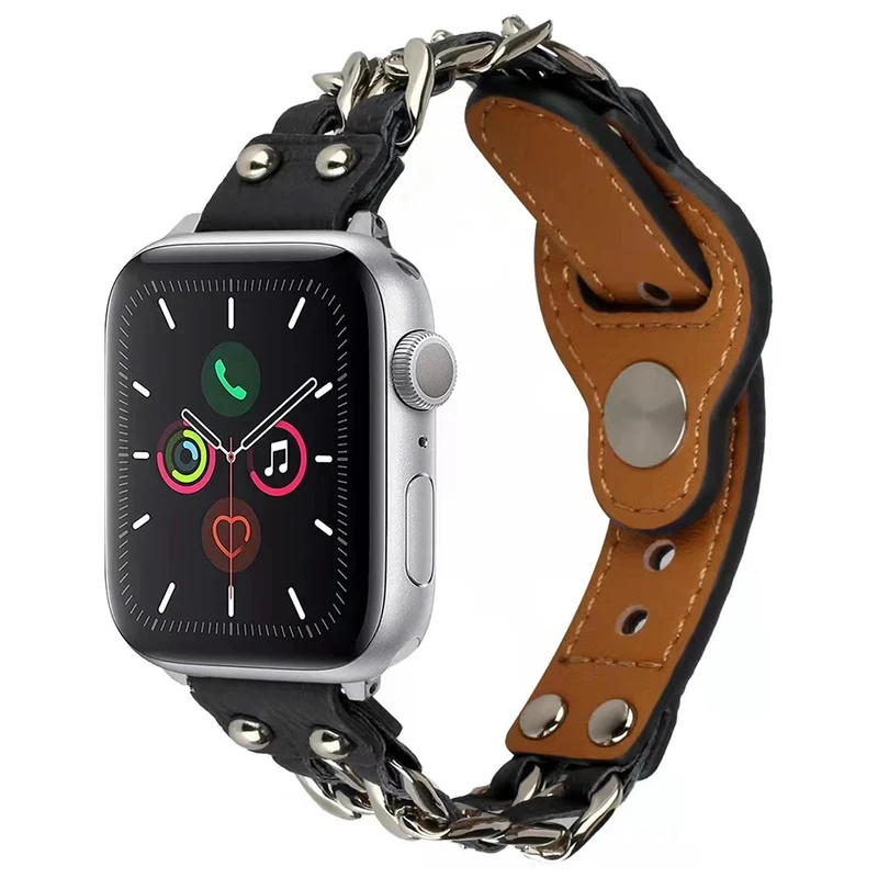 Sehr schön Apple Watch Series 7 41mm Kunstleder armband