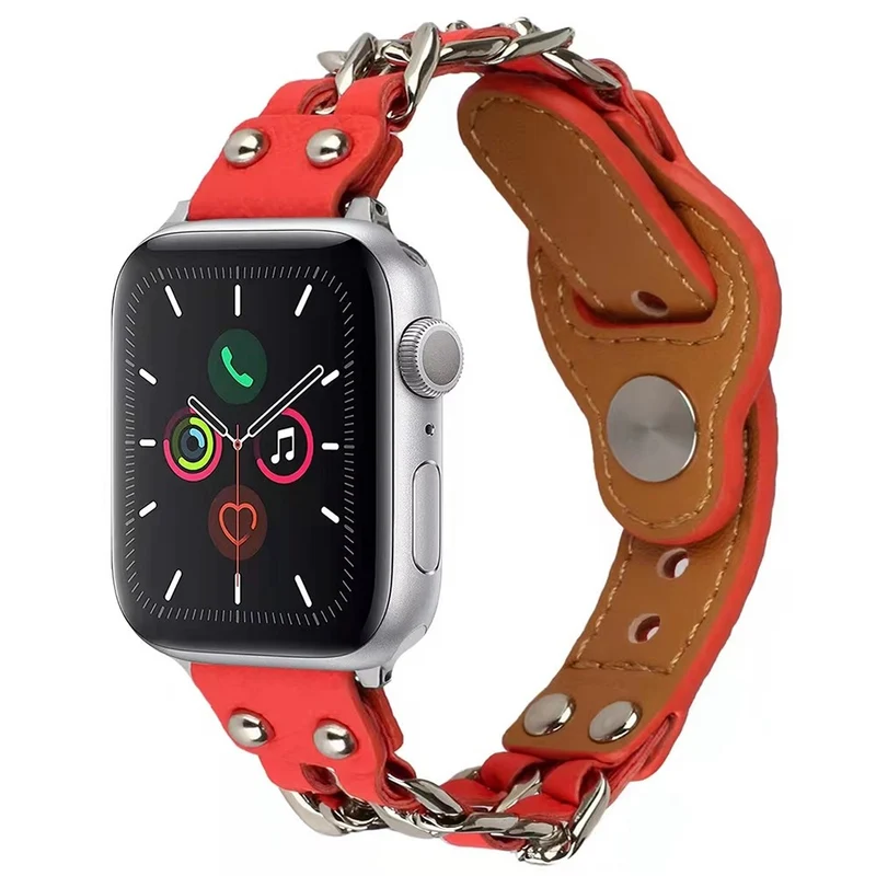 Sehr schön Apple Watch Series 7 41mm Kunstleder armband