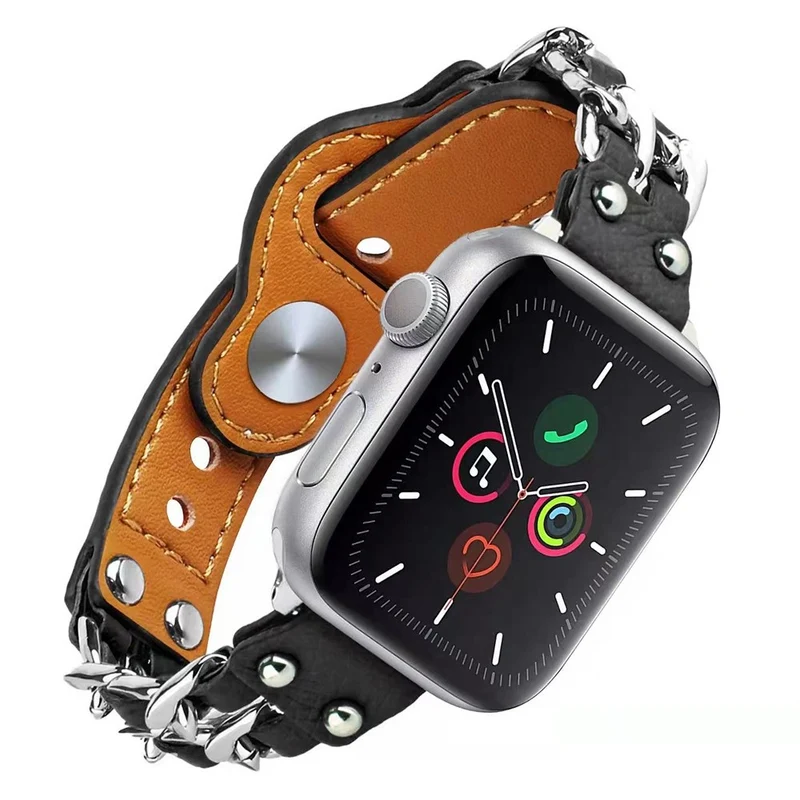 Sehr schön Apple Watch Series 7 41mm Kunstleder armband