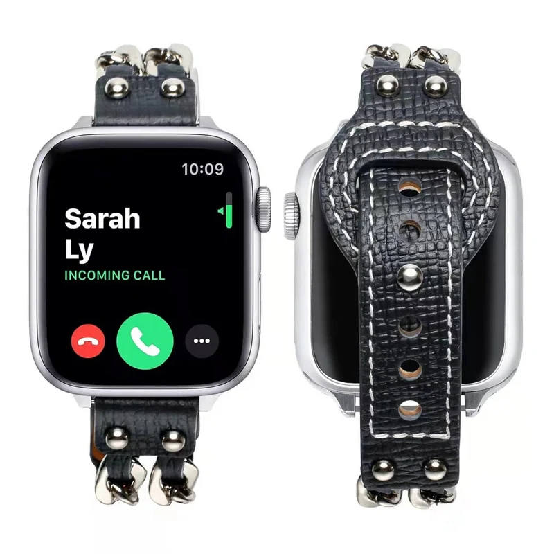 Sehr schön Apple Watch Series 7 41mm Kunstleder armband