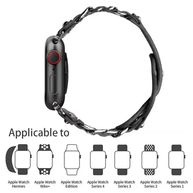 Sehr schön Apple Watch Series 7 41mm Kunstleder armband
