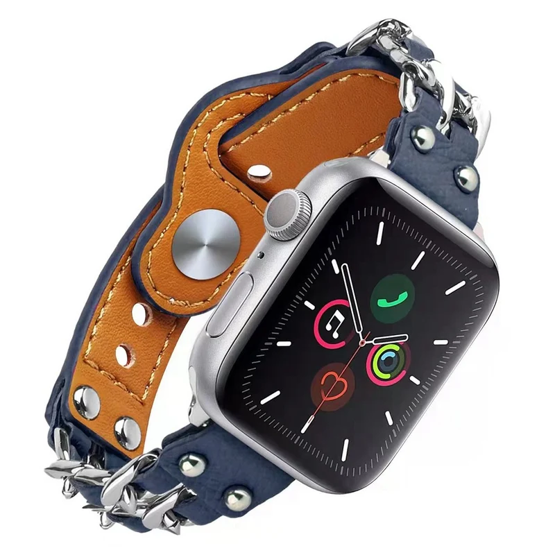 Sehr schön Apple Watch Series 7 41mm Kunstleder armband