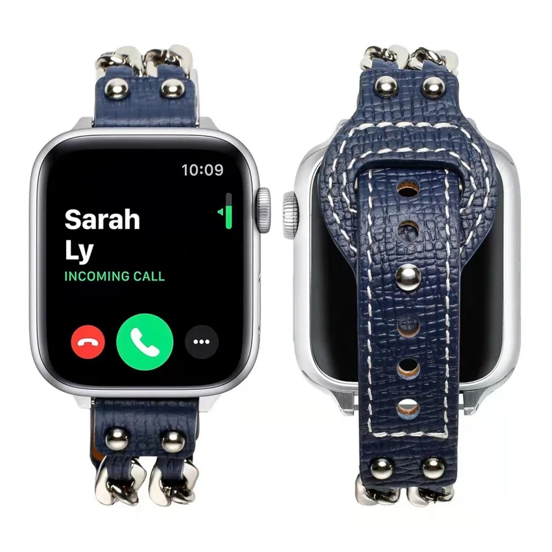 Sehr schön Apple Watch Series 7 41mm Kunstleder armband