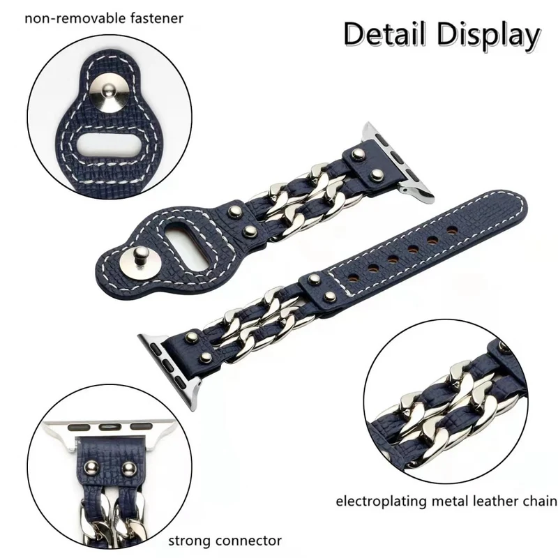 Sehr schön Apple Watch Series 7 41mm Kunstleder armband
