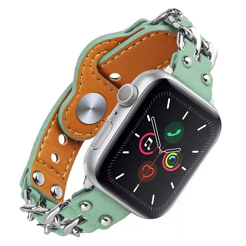 Sehr schön Apple Watch Series 7 41mm Kunstleder armband
