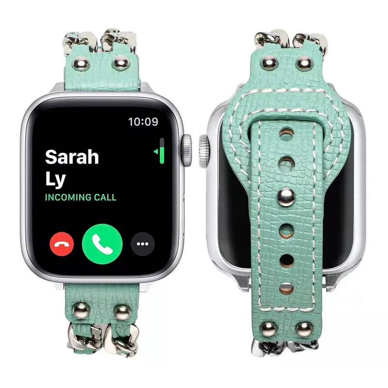 Sehr schön Apple Watch Series 7 41mm Kunstleder armband