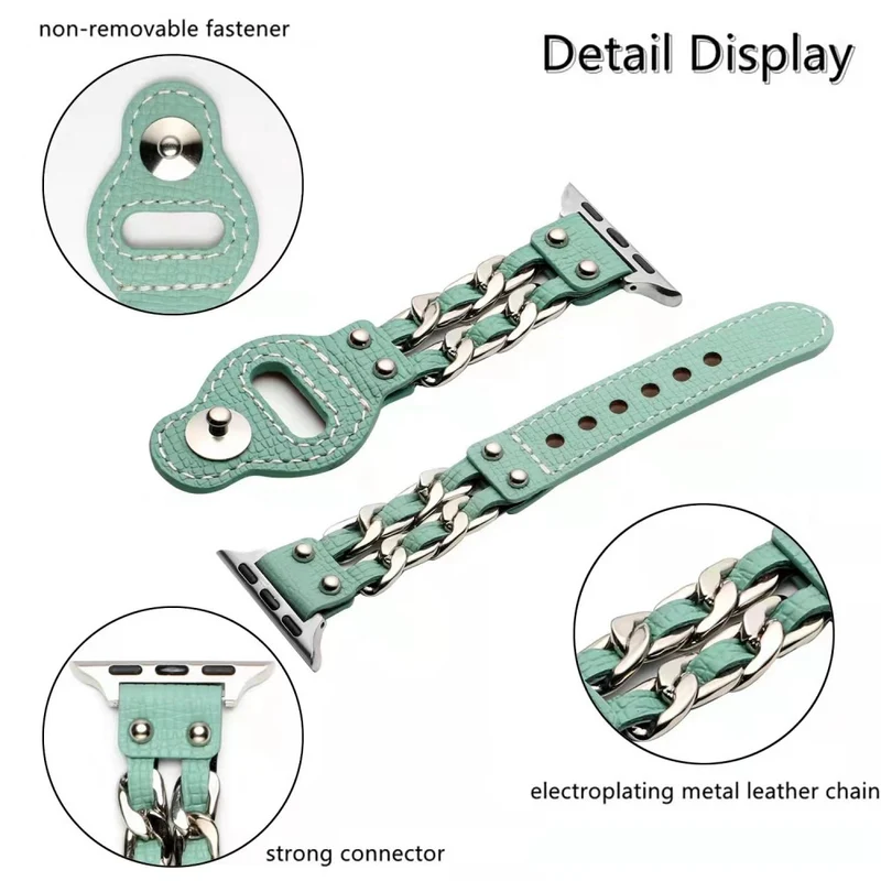 Sehr schön Apple Watch Series 7 41mm Kunstleder armband