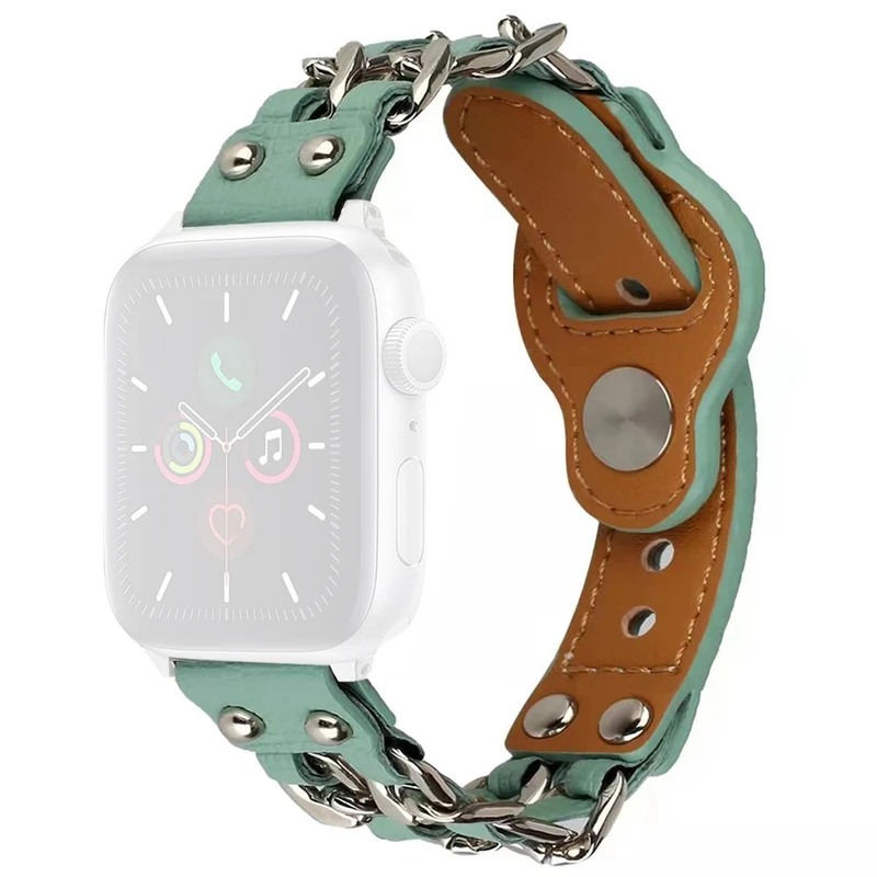 Sehr schön Apple Watch Series 7 41mm Kunstleder armband