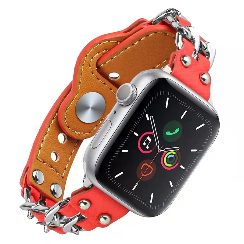 Sehr schön Apple Watch Series 7 41mm Kunstleder armband