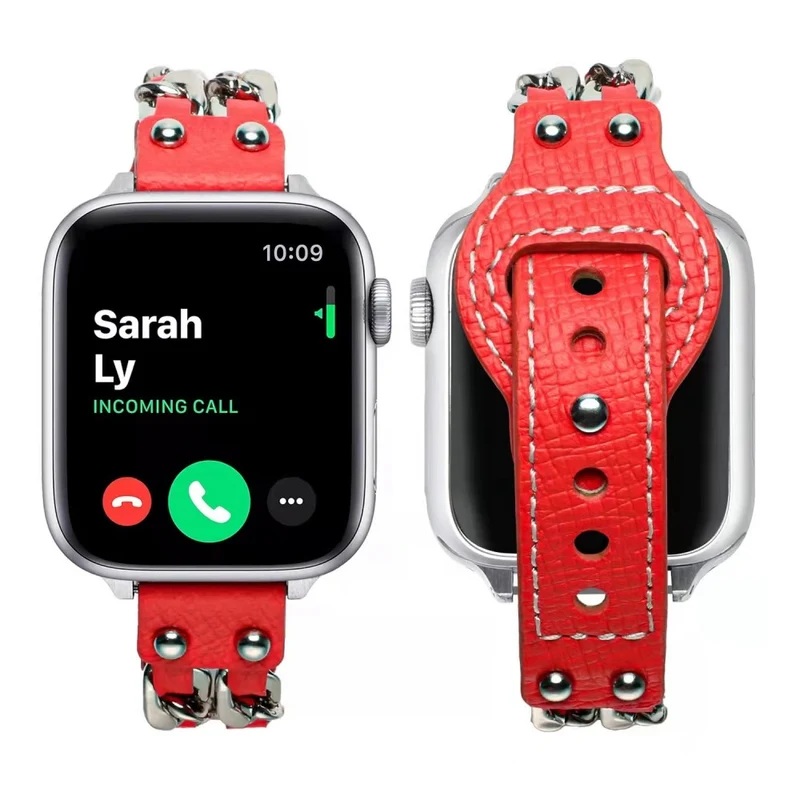 Sehr schön Apple Watch Series 7 41mm Kunstleder armband