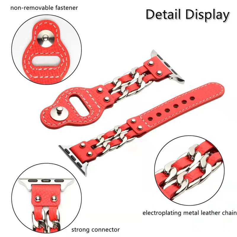 Sehr schön Apple Watch Series 7 41mm Kunstleder armband