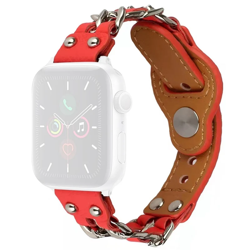 Sehr schön Apple Watch Series 7 41mm Kunstleder armband