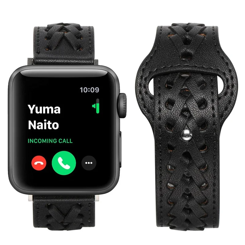 Super elegant Apple Watch Series 7 41mm Kunstleder armband