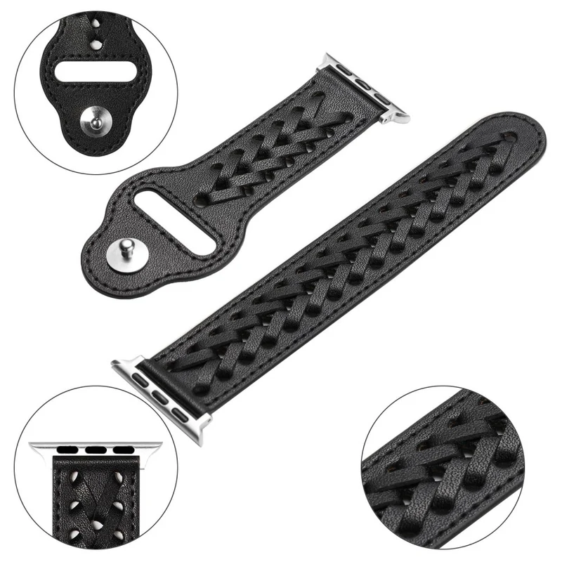 Super elegant Apple Watch Series 7 41mm Kunstleder armband