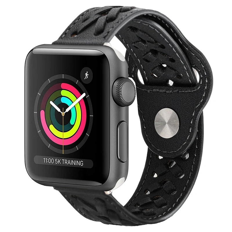 Super elegant Apple Watch Series 7 41mm Kunstleder armband