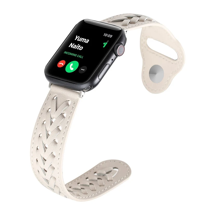 Super elegant Apple Watch Series 7 41mm Kunstleder armband
