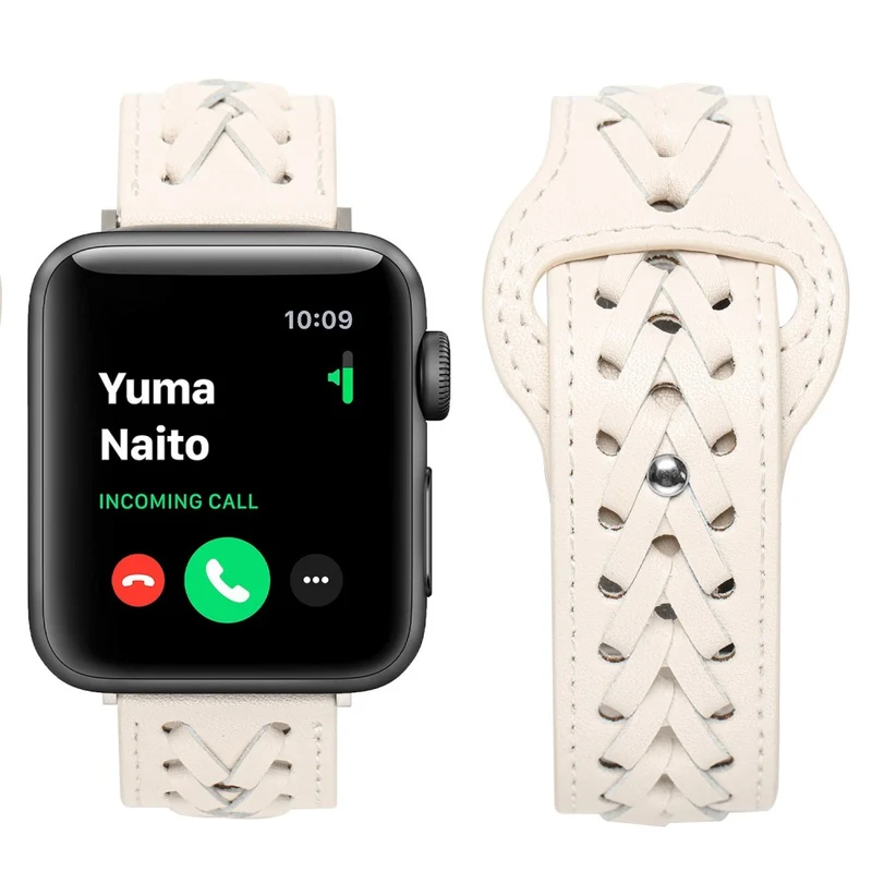 Super elegant Apple Watch Series 7 41mm Kunstleder armband