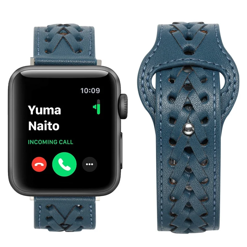 Super elegant Apple Watch Series 7 41mm Kunstleder armband
