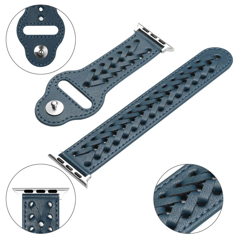 Super elegant Apple Watch Series 7 41mm Kunstleder armband