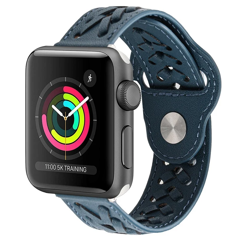 Super elegant Apple Watch Series 7 41mm Kunstleder armband