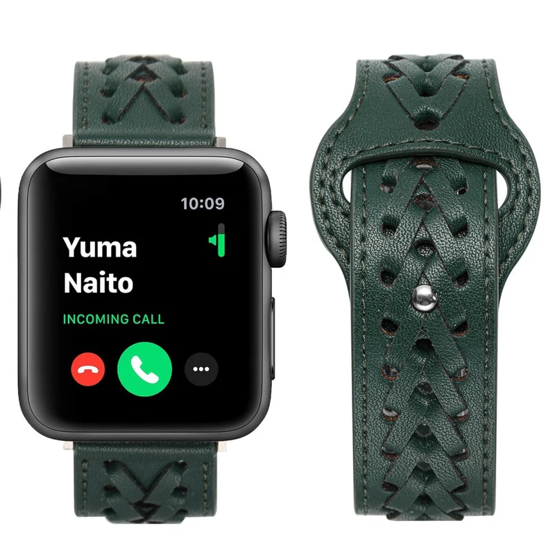 Super elegant Apple Watch Series 7 41mm Kunstleder armband
