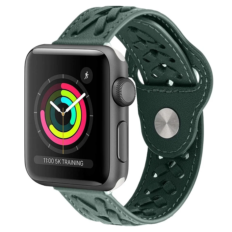 Super elegant Apple Watch Series 7 41mm Kunstleder armband