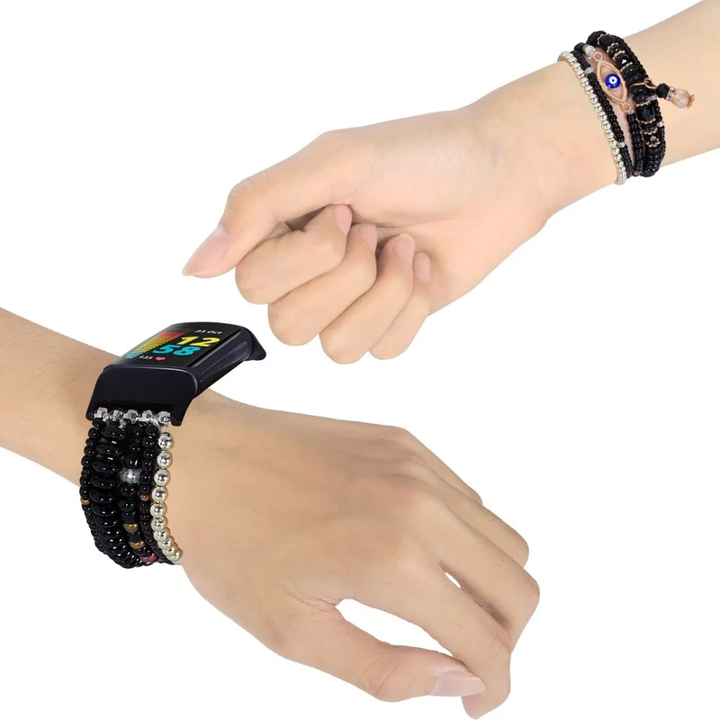 Unglaublich angenehm Fitbit Charge 5 Strass armband