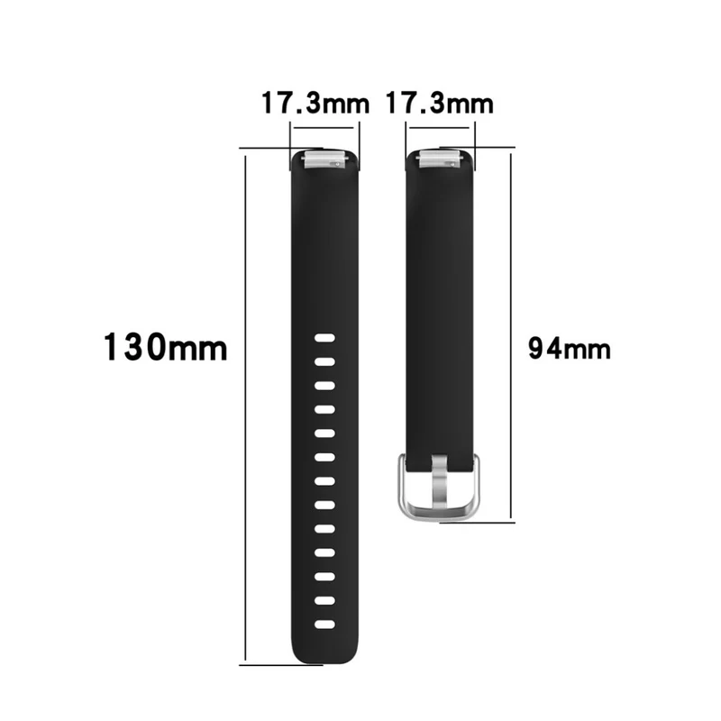 Absolut robust Fitbit Inspire 2 Silikon / TPU armband - Größe: L