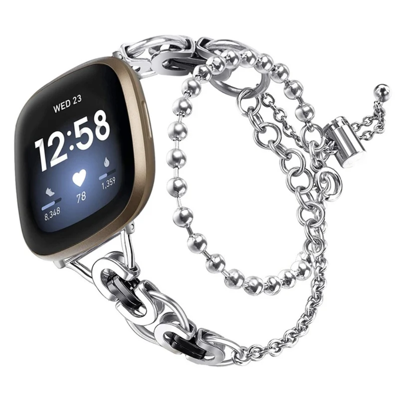 Sehr stilvoll Fitbit Versa 3 Metall armband