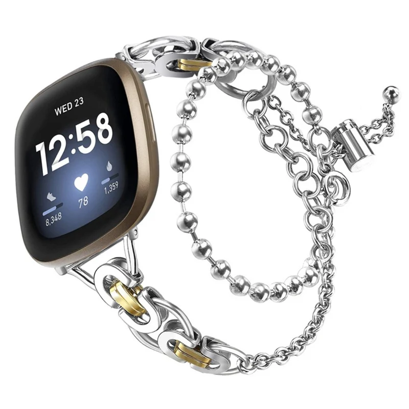 Sehr stilvoll Fitbit Versa 3 Metall armband