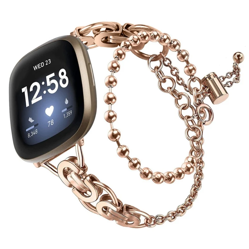 Sehr stilvoll Fitbit Versa 3 Metall armband