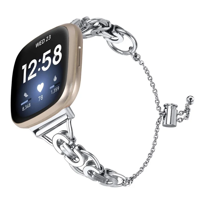 Mega gut Fitbit Versa 3 Metall armband